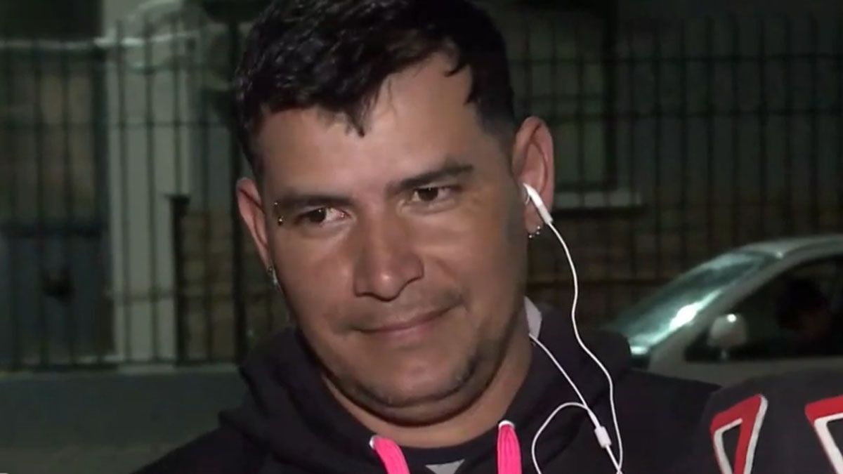 Fabricio Luna, papá de Emir, su séptimo hijo varón que será apadrinado por el presidente Alberto Fernández.