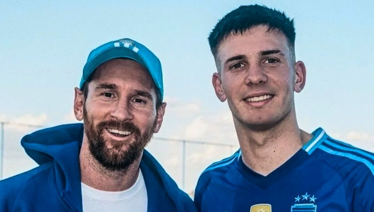 Franco Mastantuono fue reconocido por una estrella del fútbol mundial