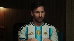 Lionel Messi, con la nueva piel de la Selección argentina.