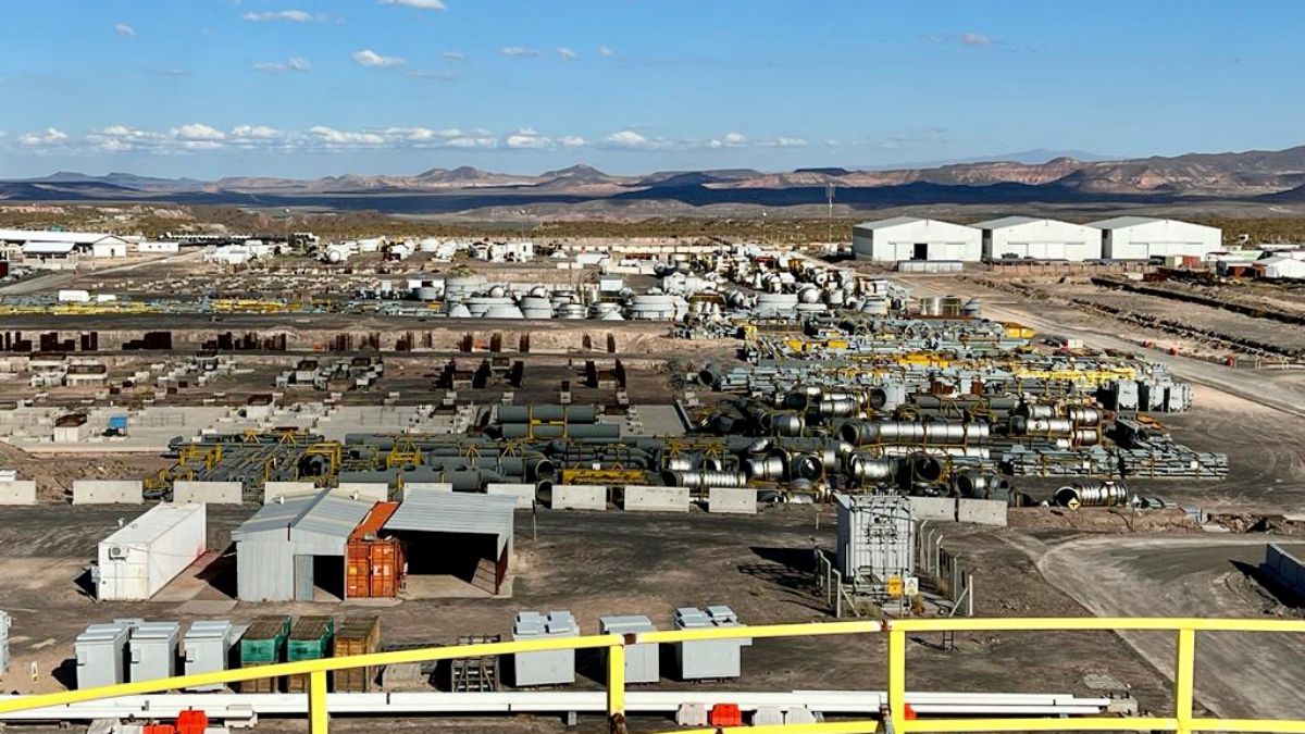 Vista aérea de las instalaciones de la explotación minera de Potasio Río Colorado