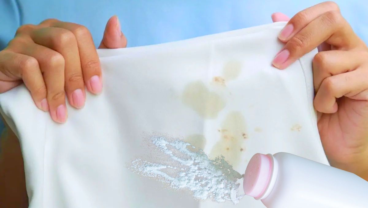 Por qué hay que colocar talco en las manchas de grasa o aceite y para qué sirve