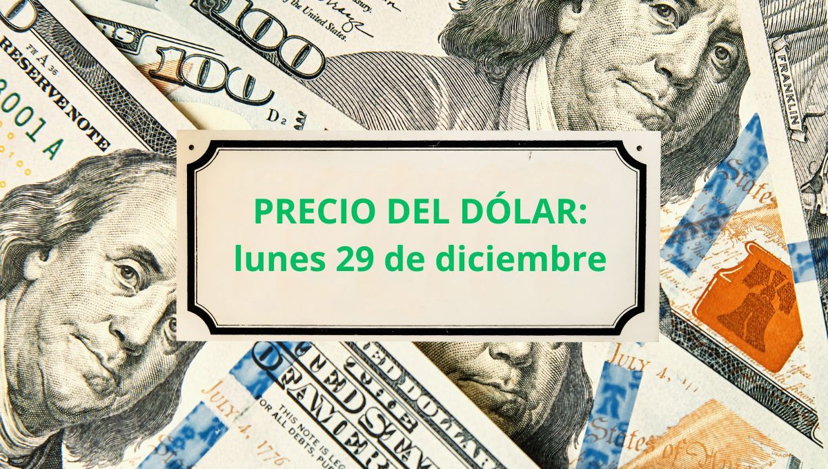 Confirmado el precio del dólar este lunes 29 de diciembre cuando abran los bancos