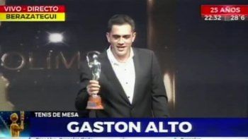 El mendocino Gastón Alto obtuvo el Olimpia de Plata en tenis de mesa