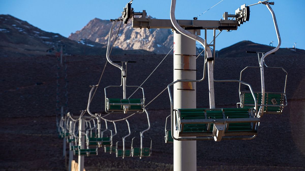 Así está hoy Penitentes, completamente abadonado.
