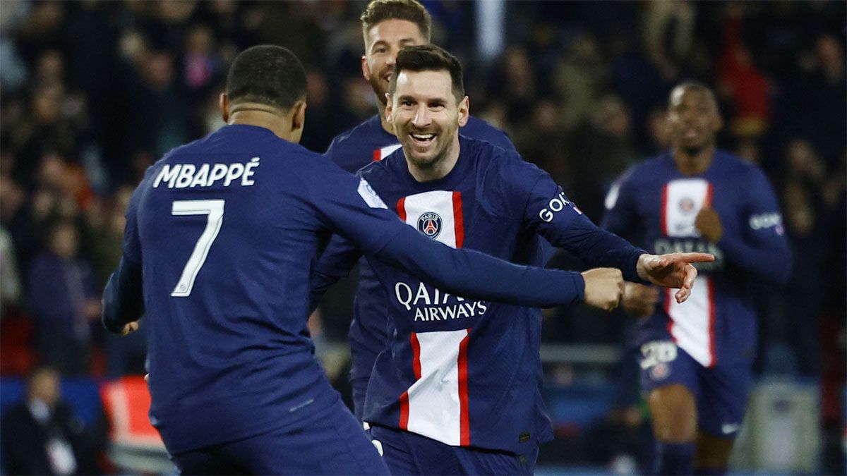 Kylian Mbappé y Lionel Messi.