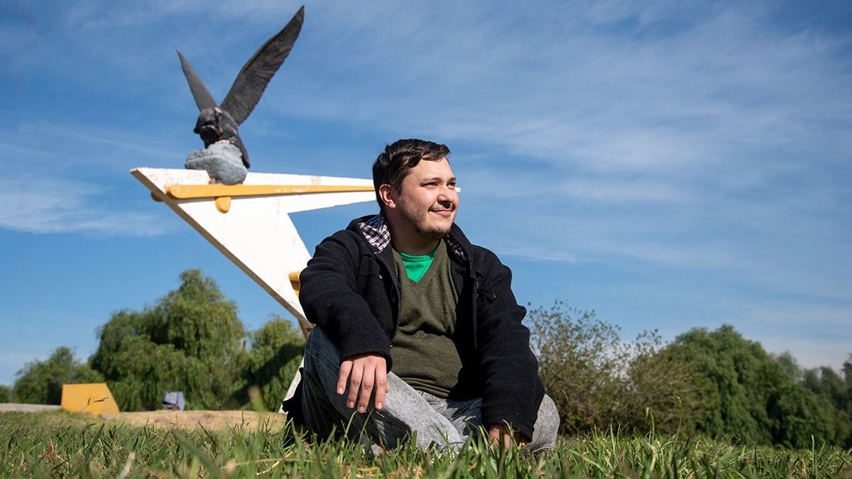 Carlos Paredes Cardona, bisnieto del escultor que creó la figura del Cóndor del Acceso