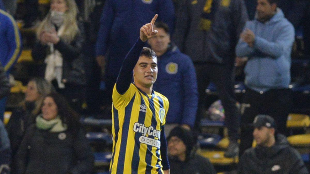 Buonannotte hizo el gol del triunfo del Rosario Central que dirige Carlos Tevez