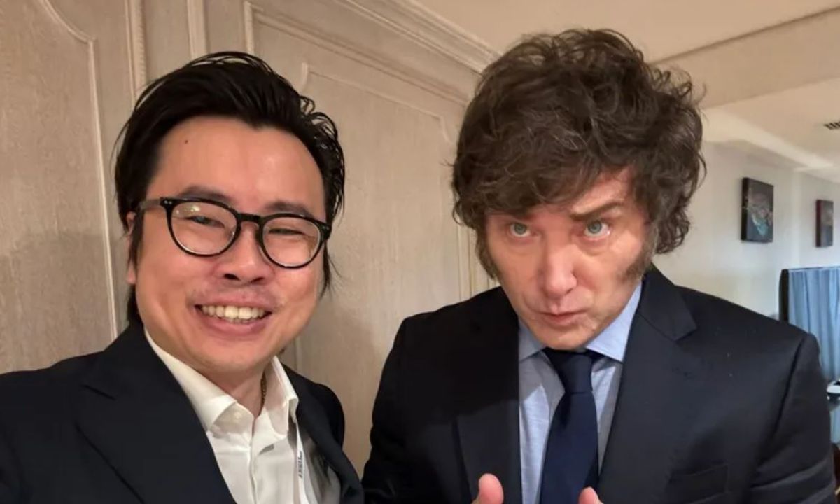 El año pasado Javier Milei se reunió con Julian Peh, de la empresa Kip Protocol. Fue una audiencia pública. El año pasado Javier Milei se reunió con Julian Peh, de la empresa Kip Protocol. Fue una audiencia pública.