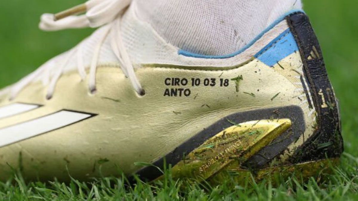 Los botines personalizados de Lionel Messi