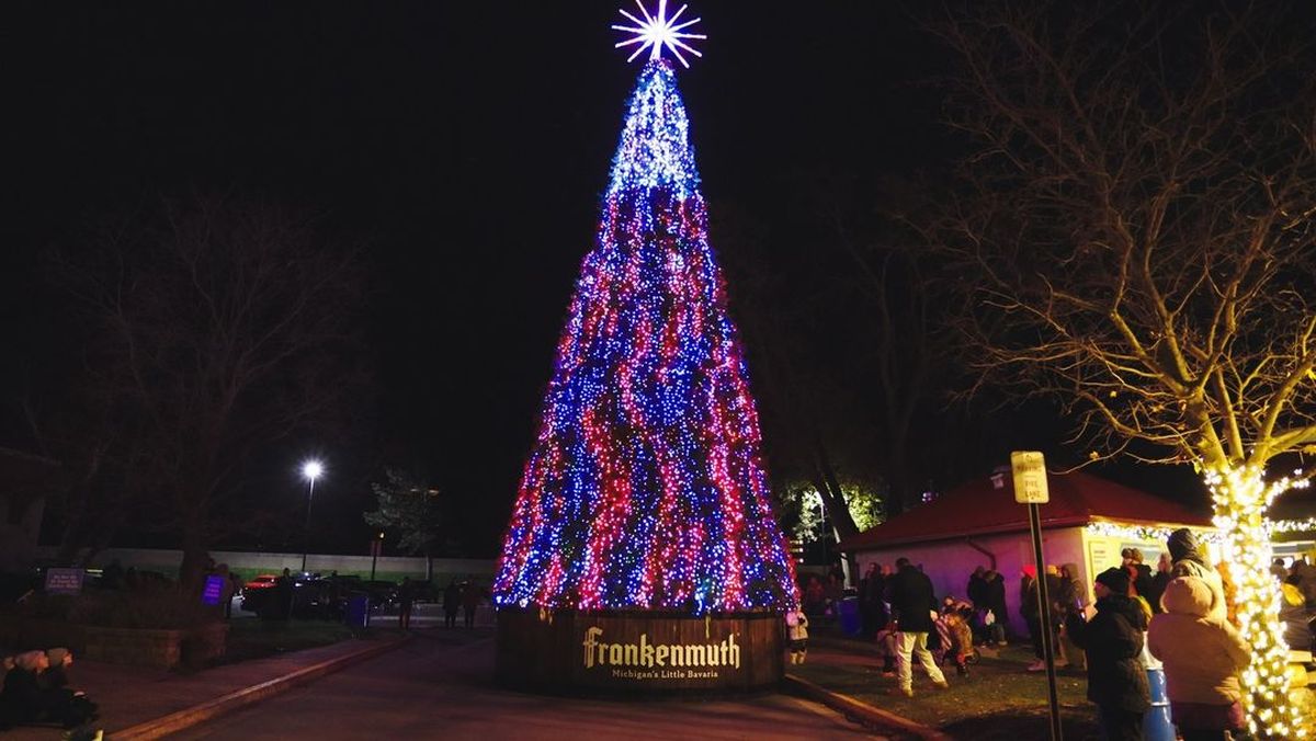 As&iacute; se ve el &aacute;rbol de Navidad en Frankenmuth. Imagen de Instagram @frankenmuth. &nbsp;