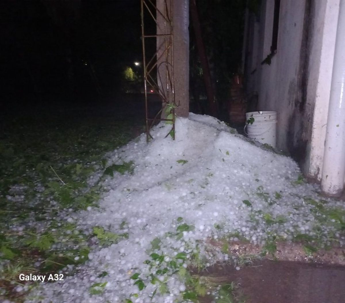 El ingreso de un frente frío provocó una tormenta granicero en el Valle de Uco. El ingreso de un frente frío provocó una tormenta granicero en el Valle de Uco.
