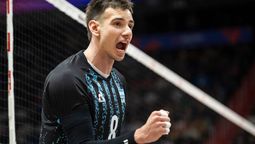 Agustín Loser. El mendocino, fue el capitán de la Selección argentina en esta segunda fecha de la VNL.