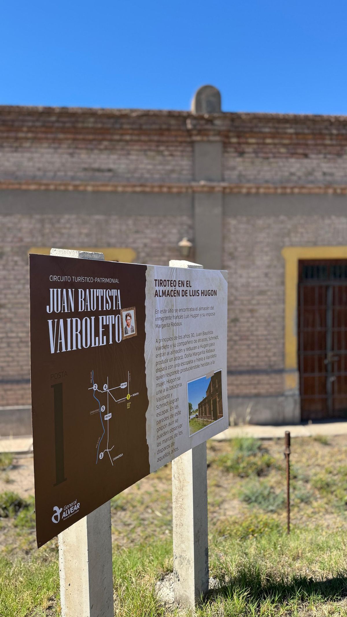 El lugar donde Vairoleto tuvo un enfrentamiento armado con un inmigrante francés forma parte del circuito de turismo. El lugar donde Vairoleto tuvo un enfrentamiento armado con un inmigrante francés forma parte del circuito de turismo.