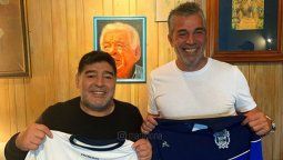 Las primeras palabras de Maradona como flamante DT de Gimnasia