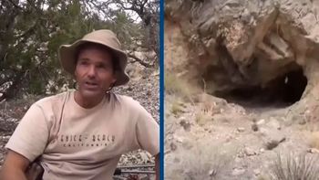 Grabó un video diciendo que una cueva lo hacía 