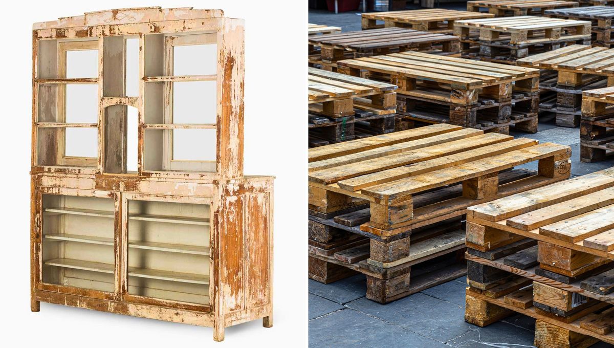 Transforma los muebles viejos de tu hogar con palets de madera: el truco económico