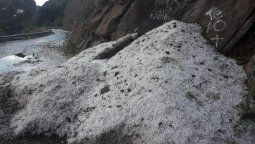 Fuerte granizada en Valle Grande y en varios distritos de San Rafael