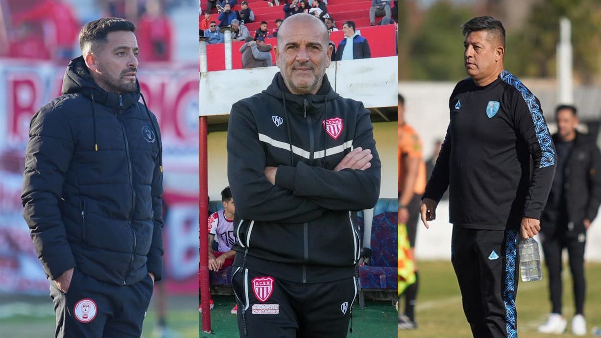 Los entrenadores Gabriel Vallés (Huracán Las Heras)
