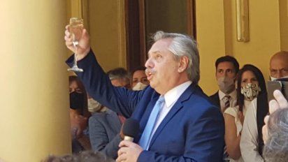 Alberto Fernández celebró la legalización del aborto.