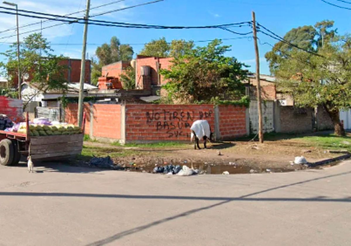En esta esquina fue donde encontraron las piernas el jueves. (Foto: captura de pantalla Google Maps).