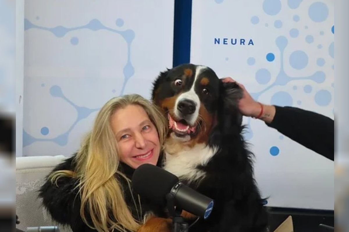 Karina Milei con su perro Thor. Karina Milei con su perro Thor.