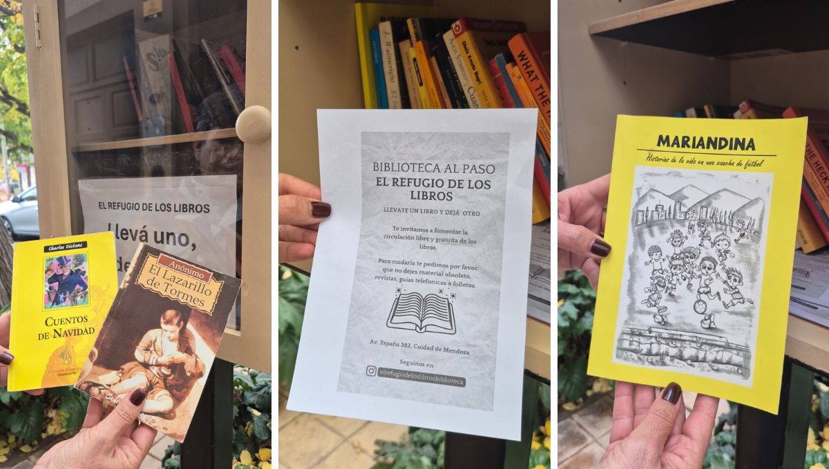 El refugio de libros se encuentra en España 382 de Ciudad. El refugio de libros se encuentra en España 382 de Ciudad.