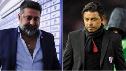 Daniel Angelici le tiró la pelota a Marcelo Gallardo