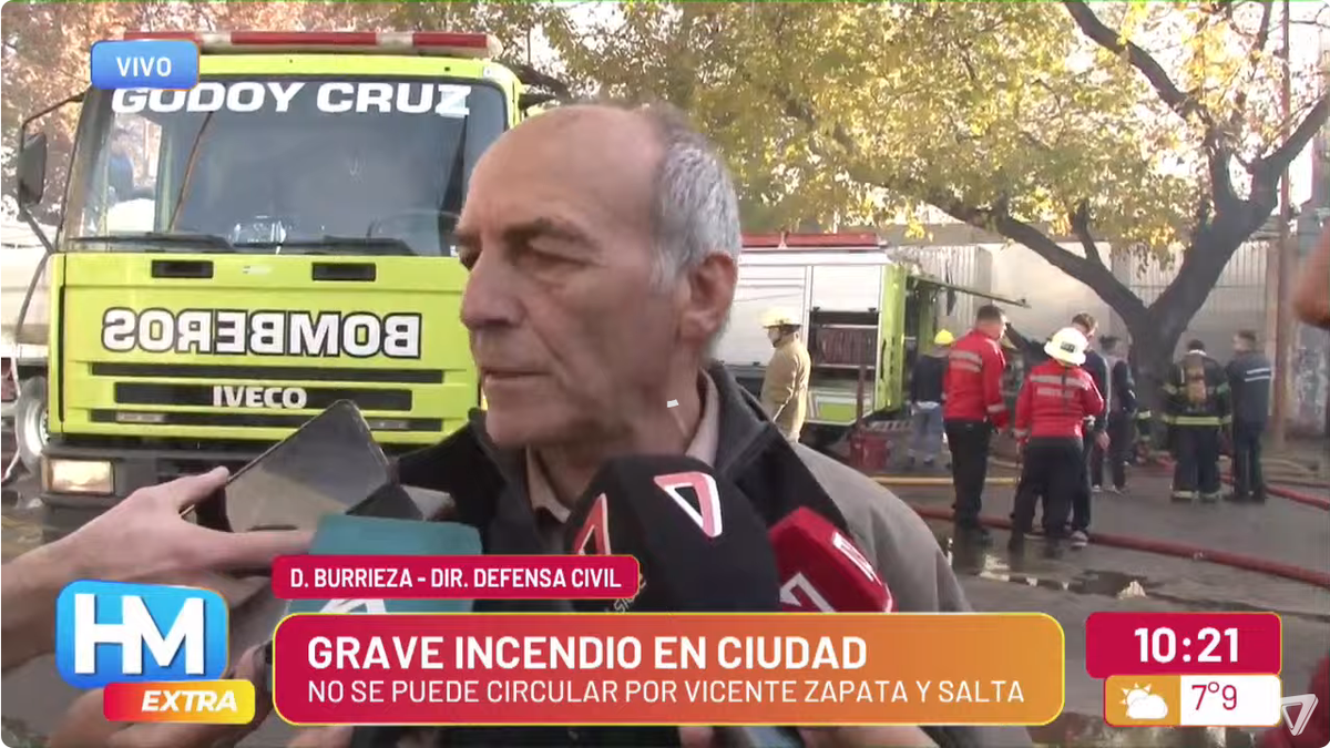 Daniel Burrieza, de Defensa Civil. Daniel Burrieza, de Defensa Civil.