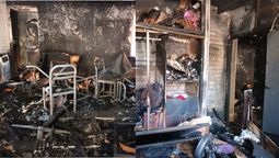La casa estaba ubicada en calle Vicente Polimeni al 600, de Las Heras. Las pérdidas en las viviendas son totales.