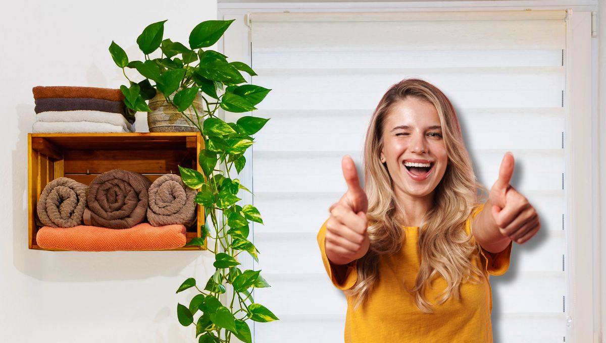 El baño es lugar perfecto para colocar tu planta de potus en casa.&nbsp;