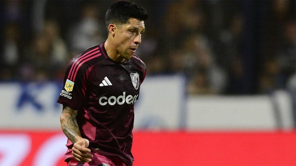 Enzo Pérez se quedó conforme tras la goleada de River sobre Gimnasia La Plata.