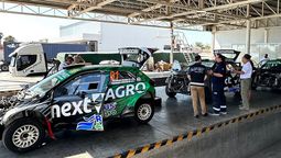 Son tres vehículos Hyundai I20 NG, preparados en Alemania para las competencias de rally. Cada uno está valuado en 200.000 dólares.