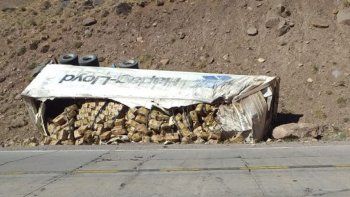 Murió el chofer del camión que desbarrancó en la ruta a Chile: se quedó sin frenos