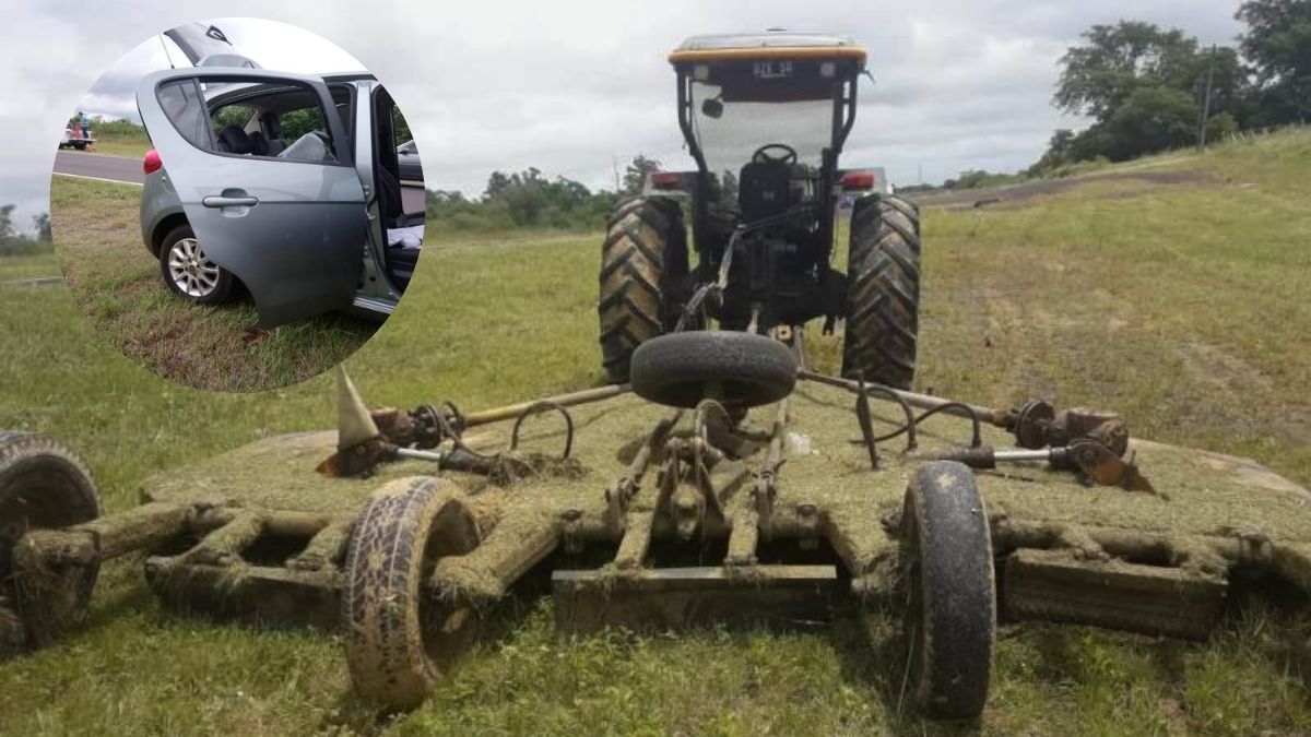 Tragedia en la ruta: murió tras ser golpeada por una piedra lanzada por una cortadora de césped