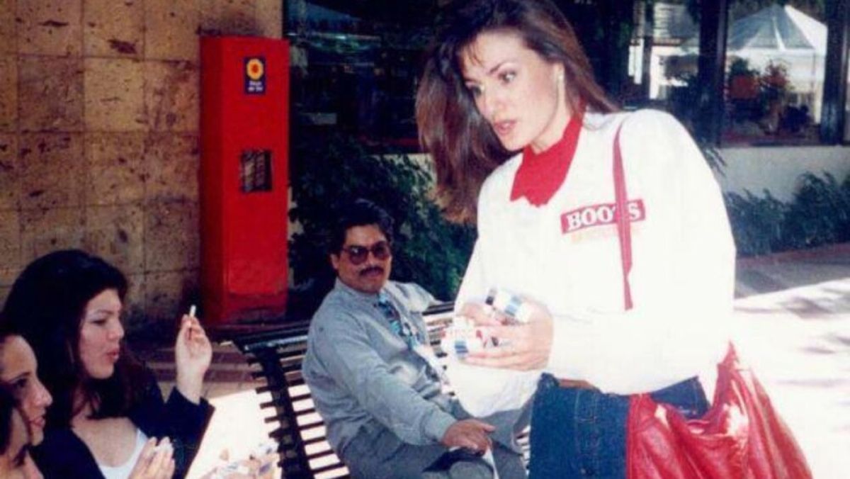 Letizia trabajando en México como periodista. Letizia trabajando en México como periodista. 