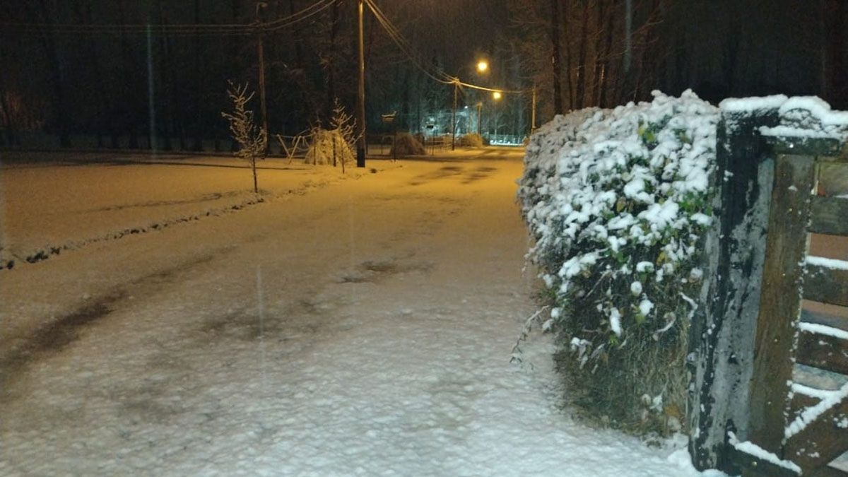 Así estaba Vista Flores en el comienzo de este viernes.