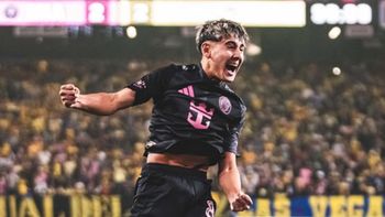 Santiago Morales, la nueva joya del Inter Miami que festejó con Messi y Mascherano en Las Vegas