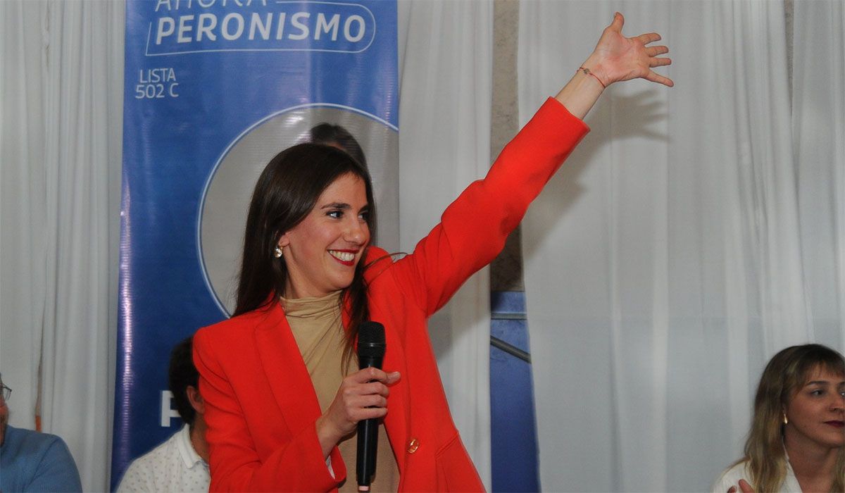 Paloma Scalco, precandidata a intendenta del peronismo por la lista de Omar Parisi.