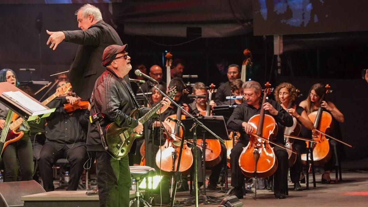 La Fiesta de la Cosecha celebró sus 25 años con un concierto sinfónico junto a Las Pelotas y la Filarmónica de Mendoza