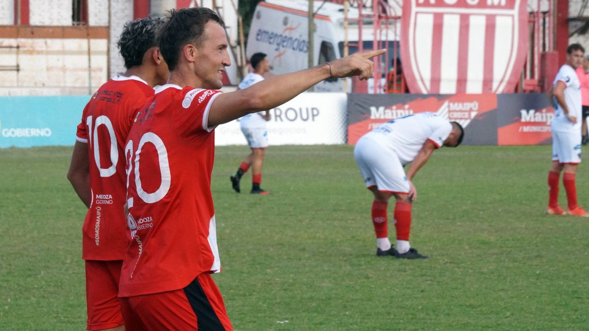Gonzalo Klusener marcó su cuarto gol con la camiseta del Deportivo Maipú.