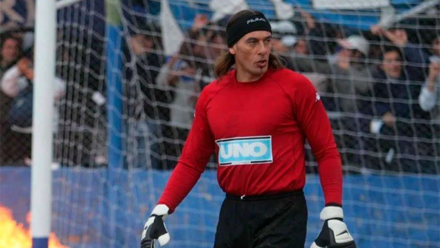 El Flaco Vivaldo cuando era jugador de Independiente Rivadavia.&nbsp;