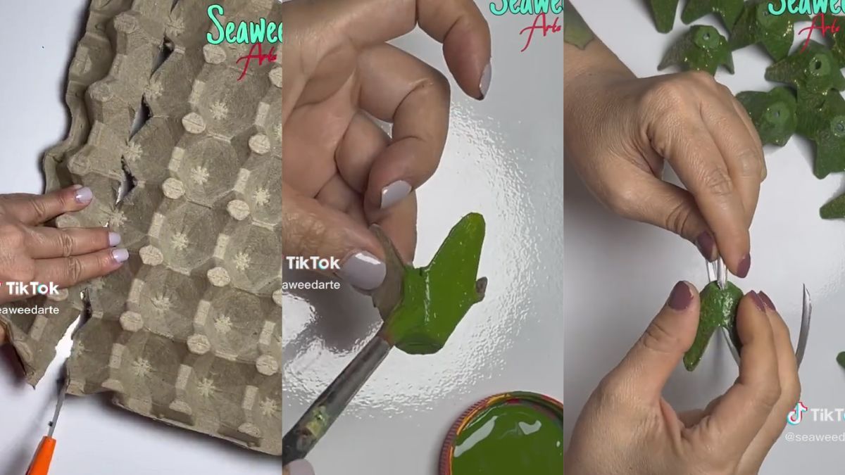 Creá una corona de Navidad con material reciclado. Creá una corona de Navidad con material reciclado.