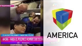 Habló el hombre que escrachó a Carlos Zannini en el avión: Lo hice para protegerlo