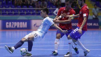 Argentina empató y terminó primera en su grupo en el Mundial de Futsal