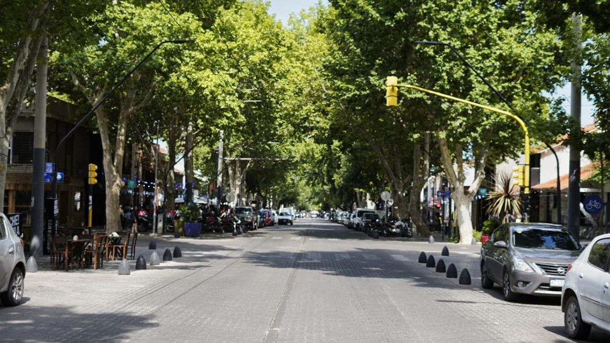 Un clásico: calles desiertas durante el partido.