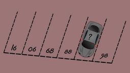 Descubre sobre qué número se estacionó el auto. Descubre sobre qué número se estacionó el auto.