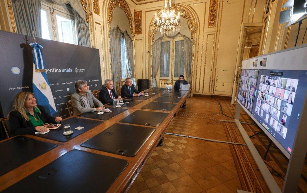 El Presidente con la Corriente Nacional de la Militancia.