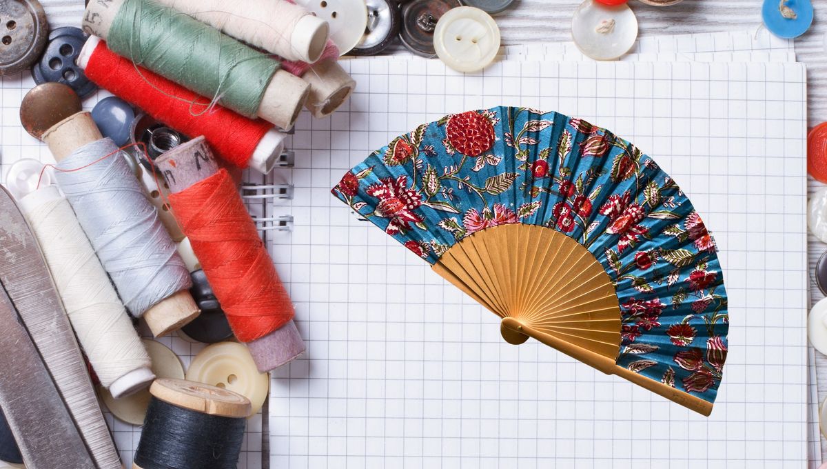 Cómo hacer un abanico de tela en casa con un DIY y en pocos minutos