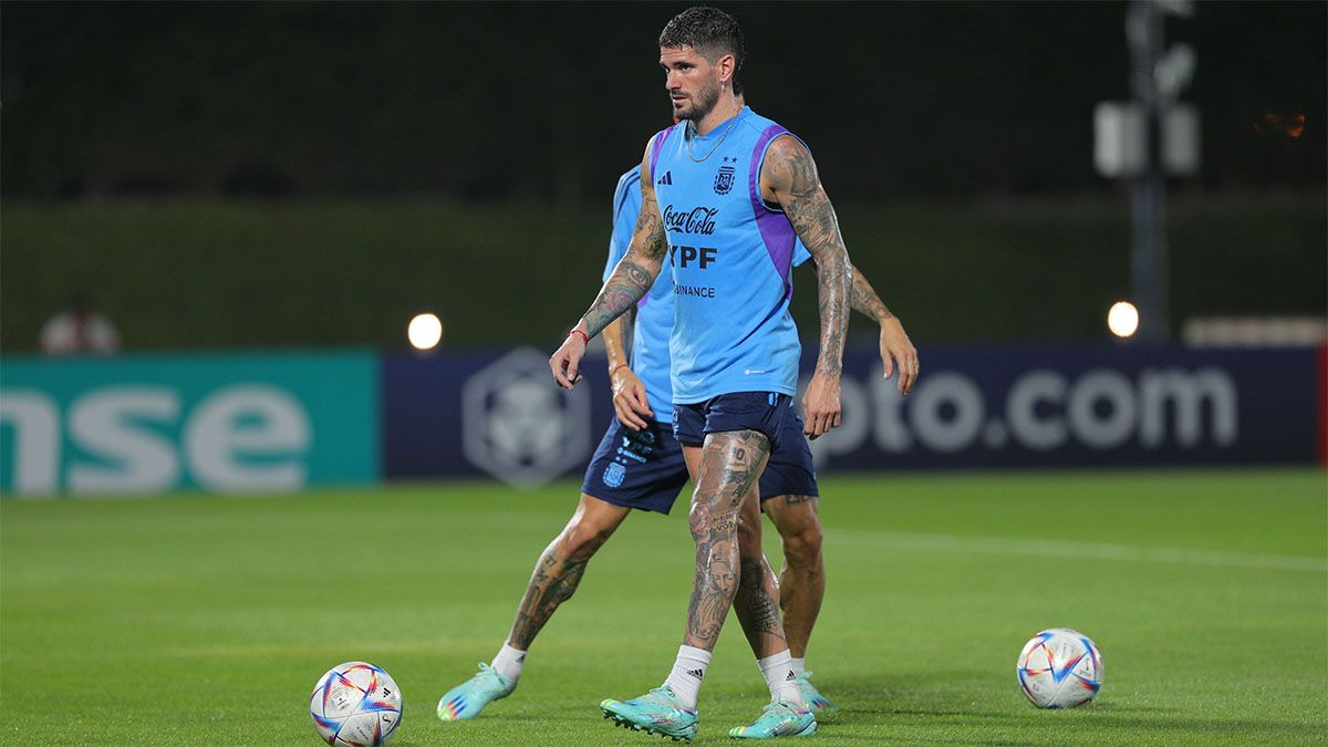Rodrigo De Paul será titular en el debut de Argentina en el Mundial Qatar 2022.