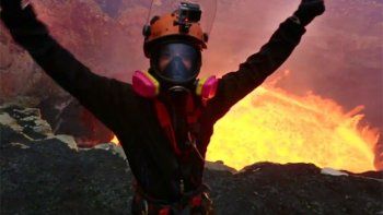 Impresionante video: descendieron al fondo de un volcán
